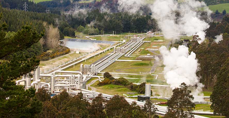 Geothermal plant as a renewable energy source