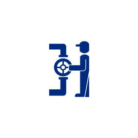 Icon symbolising plant valve operations