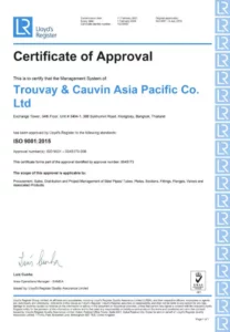 ISO 9001- ISO14001 -ISO45001 - Certificate APAC
