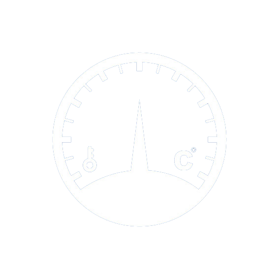 temperature gauge white icon