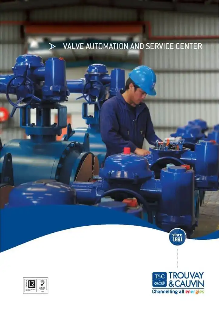 Cover Page of TROUVAY & CAUVIN Valve and Actuation Centre