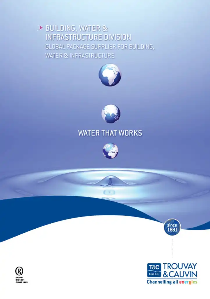 TROUVAY & CAUVIN water brochure